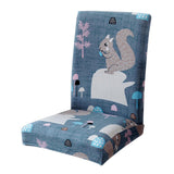 Max Super Fit Stretch Dining Chair Seat Cover Slipcover Squirrel - Aladdin Shoppers