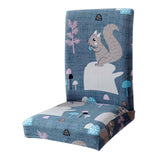 Max Super Fit Stretch Dining Chair Seat Cover Slipcover Squirrel - Aladdin Shoppers