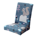 Max Super Fit Stretch Dining Chair Seat Cover Slipcover Squirrel - Aladdin Shoppers