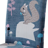 Max Super Fit Stretch Dining Chair Seat Cover Slipcover Squirrel - Aladdin Shoppers