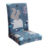 Max Super Fit Stretch Dining Chair Seat Cover Slipcover Squirrel - Aladdin Shoppers