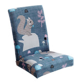 Max Super Fit Stretch Dining Chair Seat Cover Slipcover Squirrel - Aladdin Shoppers