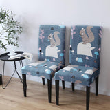 Max Super Fit Stretch Dining Chair Seat Cover Slipcover Squirrel - Aladdin Shoppers