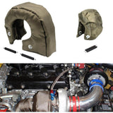 Max T3 Titanium Turbo Blanket Heat Shield Turbocharger Cover Wrap Natural black - Aladdin Shoppers
