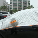 Max Thick Car Front Windshield Snowproof Waterproof Heatproof Cover White - Aladdin Shoppers