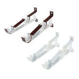 Max Thicken Curtain Rod Brackets Adjustable Curtain rod Holder 2.8cm Dia White - Aladdin Shoppers