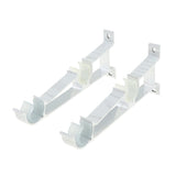 Max Thicken Curtain Rod Brackets Adjustable Curtain rod Holder 2.8cm Dia White - Aladdin Shoppers