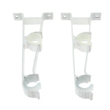 Max Thicken Curtain Rod Brackets Adjustable Curtain rod Holder 2.8cm Dia White - Aladdin Shoppers