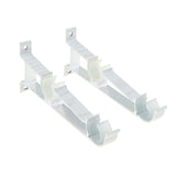 Max Thicken Curtain Rod Brackets Adjustable Curtain rod Holder 2.8cm Dia White - Aladdin Shoppers