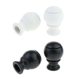Max Thickened Roman Rod Window Curtain Pole Rod End Cap Final Head White - Aladdin Shoppers
