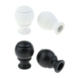Max Thickened Roman Rod Window Curtain Pole Rod End Cap Final Head White - Aladdin Shoppers
