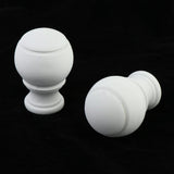Max Thickened Roman Rod Window Curtain Pole Rod End Cap Final Head White - Aladdin Shoppers