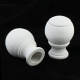 Max Thickened Roman Rod Window Curtain Pole Rod End Cap Final Head White - Aladdin Shoppers