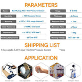 Max Thin Film Resistive Pressure Sensor Transducer Force Sensing Resistor Small - Aladdin Shoppers