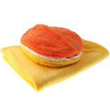 Max Three-in-one Hand Warm Cushion Pillow Air Conditioner Velvet Quilt Orange - Aladdin Shoppers