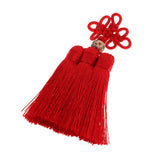 Max Traditional Chinese Knot 3 Row Tassel Pendant Bag Decor Red - Aladdin Shoppers