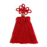 Max Traditional Chinese Knot 3 Row Tassel Pendant Bag Decor Red - Aladdin Shoppers