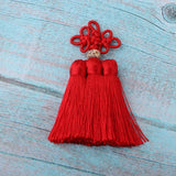 Max Traditional Chinese Knot 3 Row Tassel Pendant Bag Decor Red - Aladdin Shoppers