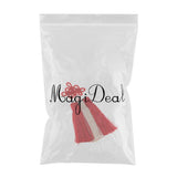 Max Traditional Chinese Knot 3 Row Tassel Pendant Bag Decor Red + Beige - Aladdin Shoppers