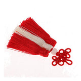 Max Traditional Chinese Knot 3 Row Tassel Pendant Bag Decor Red + Beige - Aladdin Shoppers