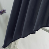 Max Triangular Window Voile Sheer Curtain Valance Tiers Dark Blue 90x160cm - Aladdin Shoppers