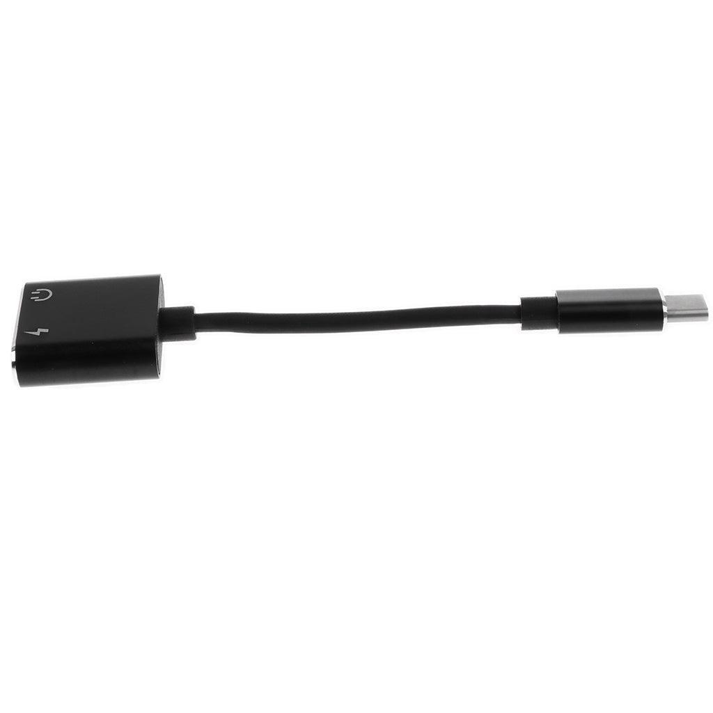 Max Type-C 2 in 1 Audio Charge Adapter Cable for Xiaomi Max2 Huawei Letv Black - Aladdin Shoppers