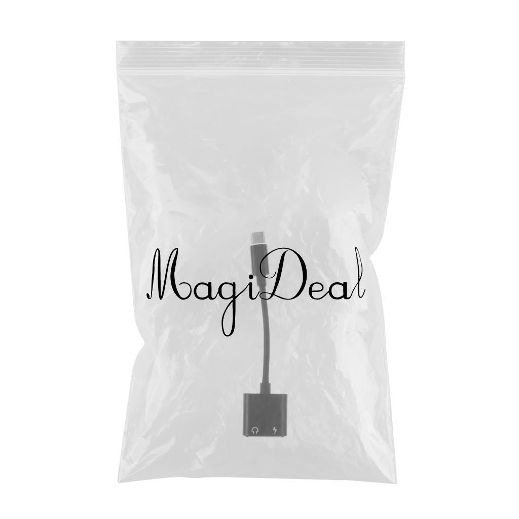 Max Type-C 2 in 1 Audio Charge Adapter Cable for Xiaomi Max2 Huawei Letv Black - Aladdin Shoppers