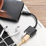 Max Type-C 2 in 1 Audio Charge Adapter Cable for Xiaomi Max2 Huawei Letv Black - Aladdin Shoppers