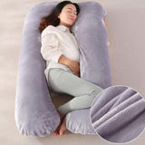 Max U Shaped Maternity Pregnancy Support Pillow Body Bolster Pillow Gray - Aladdin Shoppers