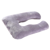 Max U Shaped Maternity Pregnancy Support Pillow Body Bolster Pillow Gray