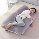 Max U Shaped Maternity Pregnancy Support Pillow Body Bolster Pillow Gray - Aladdin Shoppers