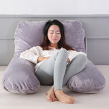 Max U Shaped Maternity Pregnancy Support Pillow Body Bolster Pillow Gray - Aladdin Shoppers