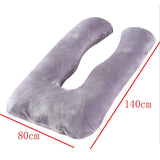 Max U Shaped Maternity Pregnancy Support Pillow Body Bolster Pillow Gray - Aladdin Shoppers