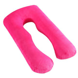 Max U Shaped Maternity Pregnancy Support Pillow Body Bolster Pillow Hot Pink - Aladdin Shoppers