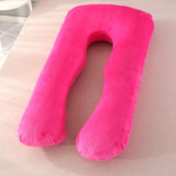 Max U Shaped Maternity Pregnancy Support Pillow Body Bolster Pillow Hot Pink - Aladdin Shoppers