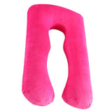 Max U Shaped Maternity Pregnancy Support Pillow Body Bolster Pillow Hot Pink - Aladdin Shoppers