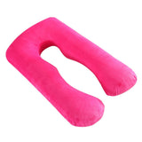 Max U Shaped Maternity Pregnancy Support Pillow Body Bolster Pillow Hot Pink - Aladdin Shoppers