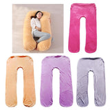 Max U Shaped Maternity Pregnancy Support Pillow Body Bolster Pillowcase Gray - Aladdin Shoppers