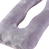 Max U Shaped Maternity Pregnancy Support Pillow Body Bolster Pillowcase Gray - Aladdin Shoppers