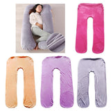 Max U Shaped Maternity Pregnancy Support Pillow Body Bolster Pillowcase Gray - Aladdin Shoppers