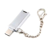 Max Universal Metal USB Type C TF Card Reader OTG Adapter silver - Aladdin Shoppers