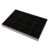 Max Velvet Bracelet Bangle Watch Jewelry Display Tray Storage Case Box 12 Grid - Aladdin Shoppers