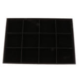 Max Velvet Bracelet Bangle Watch Jewelry Display Tray Storage Case Box 12 Grid - Aladdin Shoppers