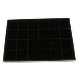 Max Velvet Bracelet Bangle Watch Jewelry Display Tray Storage Case Box 24 Grid - Aladdin Shoppers