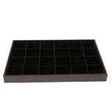 Max Velvet Bracelet Bangle Watch Jewelry Display Tray Storage Case Box 24 Grid - Aladdin Shoppers