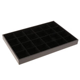 Max Velvet Bracelet Bangle Watch Jewelry Display Tray Storage Case Box 24 Grid - Aladdin Shoppers