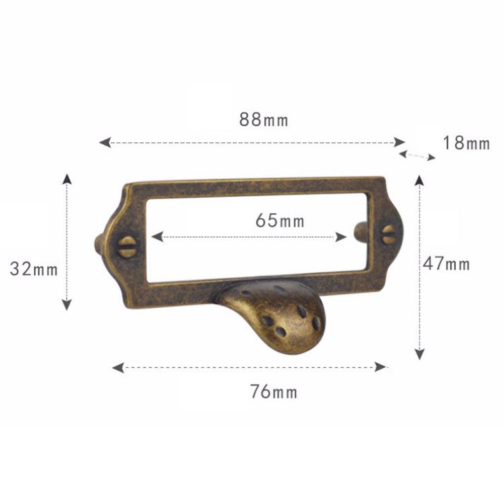 Max Vintage American Style Door Handle Knob Zinc Alloy with Card Slot Bronze - Aladdin Shoppers
