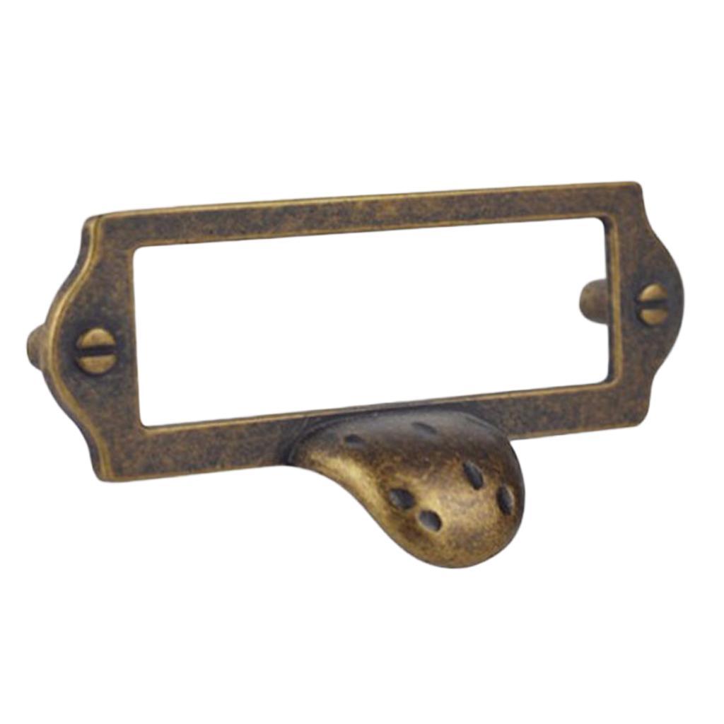 Max Vintage American Style Door Handle Knob Zinc Alloy with Card Slot Bronze - Aladdin Shoppers