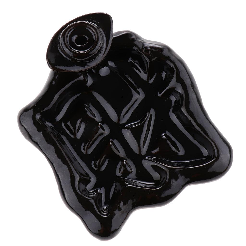 Max Vintage Black Ceramic Backflow Incense Burner Stick Cones Holder Style 06 - Aladdin Shoppers