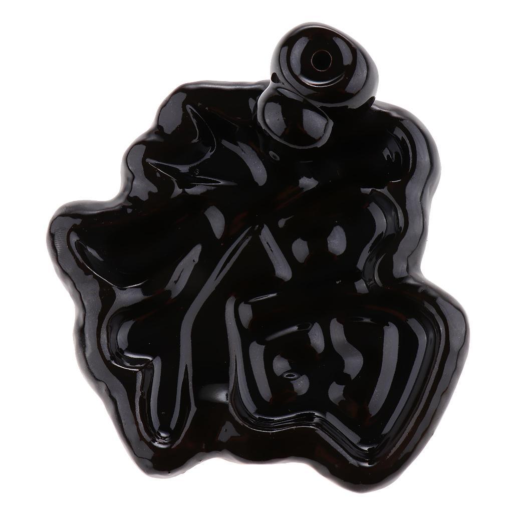 Max Vintage Black Ceramic Backflow Incense Burner Stick Cones Holder Style 07 - Aladdin Shoppers